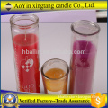 8 inches glass jar religious 7 day candle